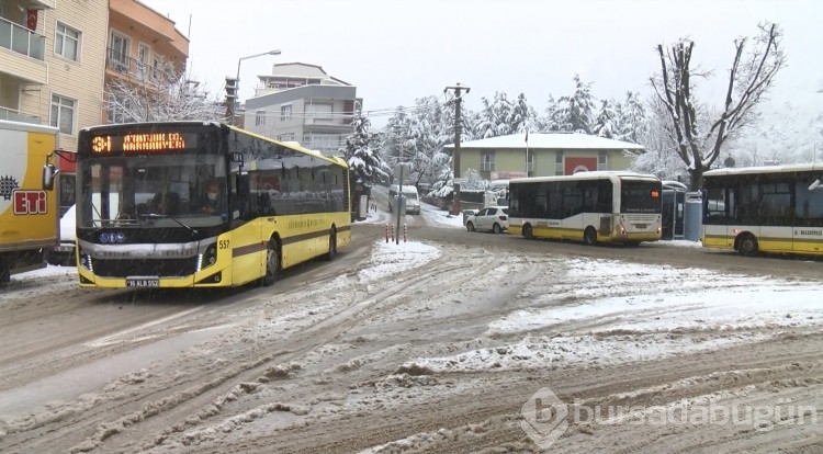 Bursa'dan kar manzaraları 