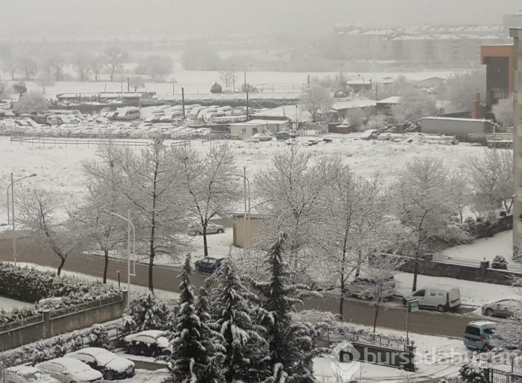 Bursa'dan kar manzaraları 
