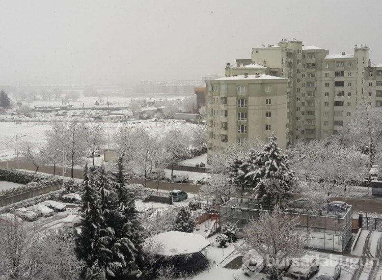 Bursa'dan kar manzaraları 