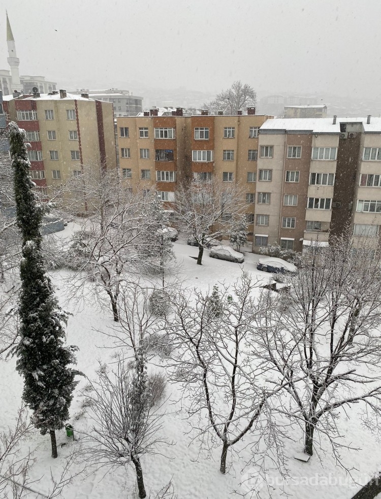 Bursa'dan kar manzaraları 