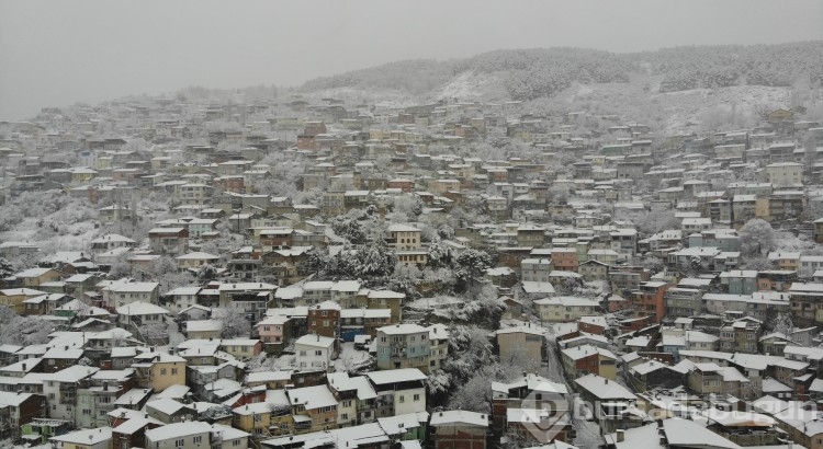 Bursa'dan kar manzaraları 