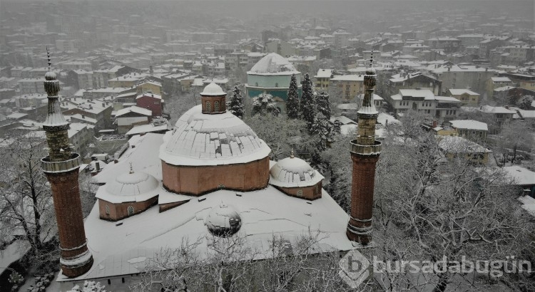 Bursa'dan kar manzaraları 