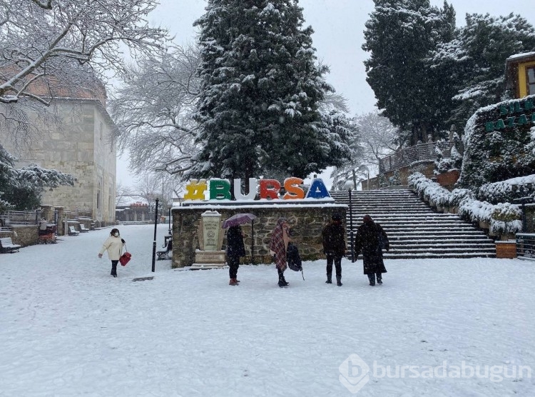 Bursa'dan kar manzaraları 
