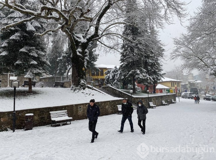 Bursa'dan kar manzaraları 