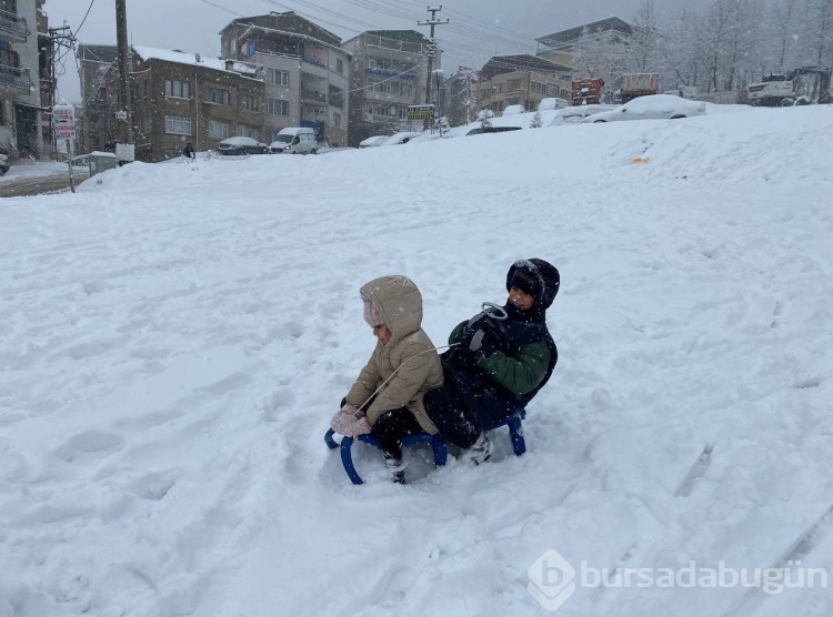 Bursa'dan kar manzaraları 