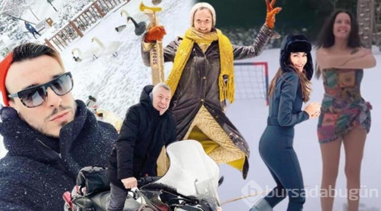Ünlü isimlerden kar manzaraları...