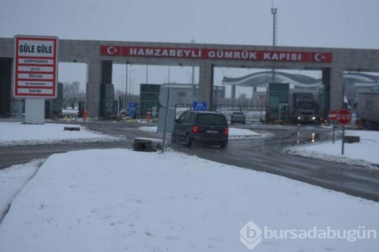 Yoğun kar yağışı...