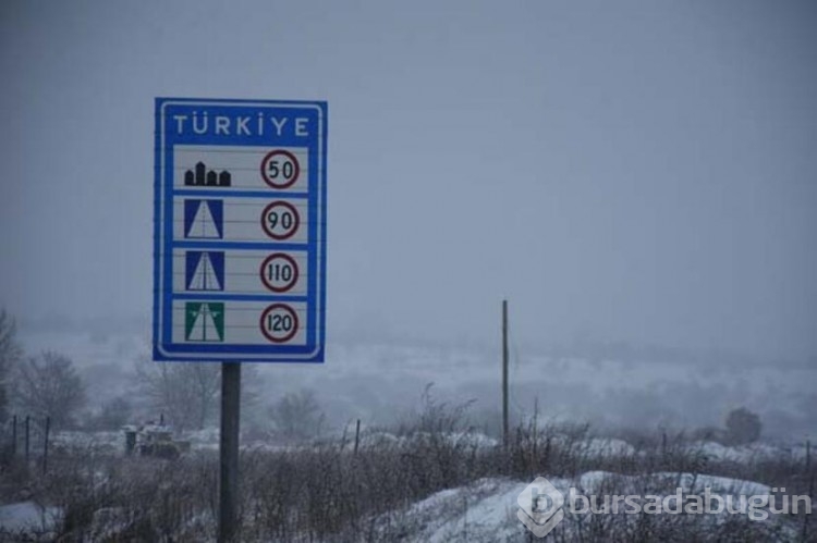 Yoğun kar yağışı...
