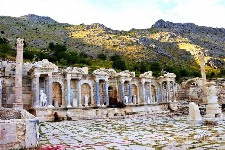 Sagalassos Antik Kenti, kar yağışıyla bembeyaz
