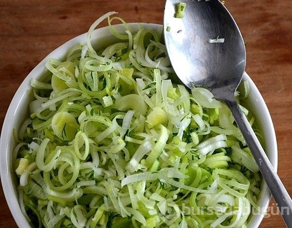 Kabızlığın çaresi; Pırasa salatası
