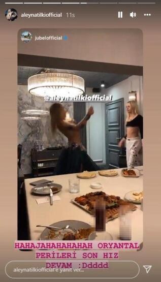 Aleyna Tilki eve dansöz çağırdı..