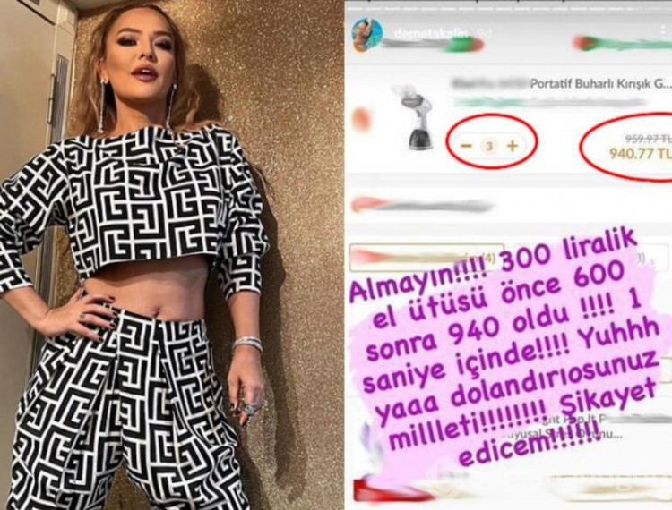 Demet Akalın'ın ütü skandalı...