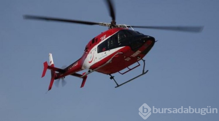 Yapay kalp için helikopterle götürüldü!