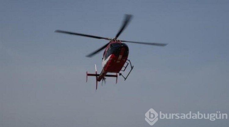 Yapay kalp için helikopterle götürüldü!