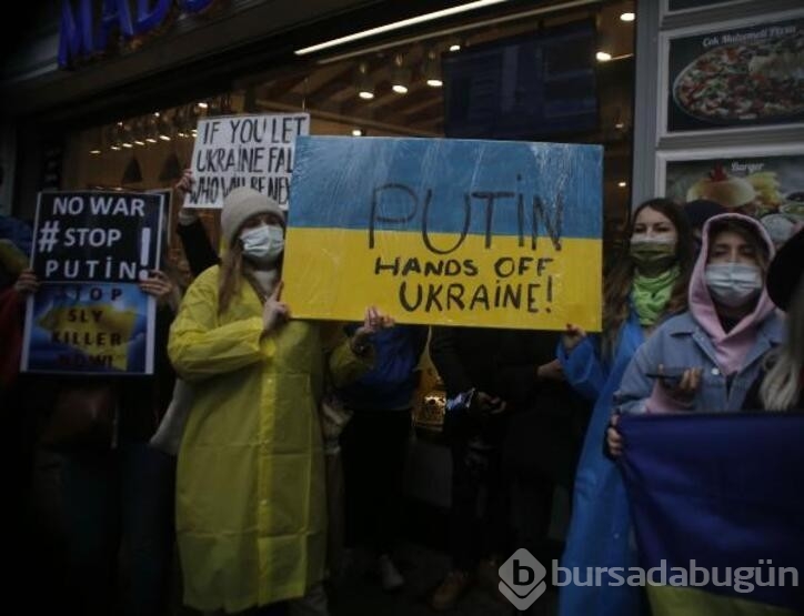 Rusya Başkonsolosluğu önünde protesto!