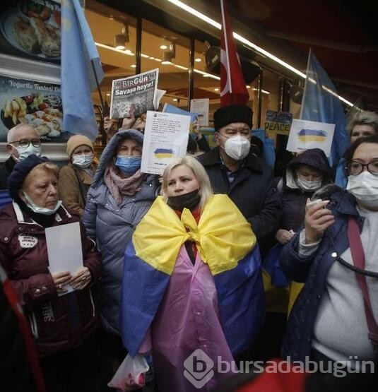 Rusya Başkonsolosluğu önünde protesto!