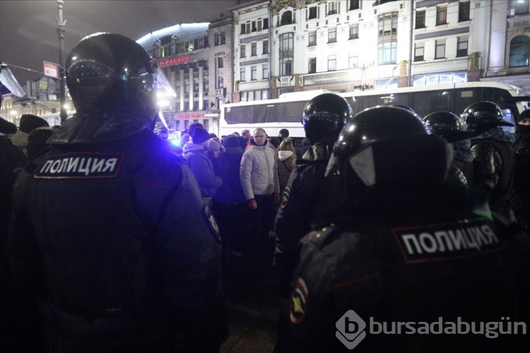 Rusya'da savaş karşıtı gösteri düzenlendi