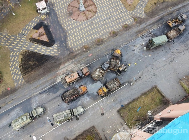 Rusya'nın saldırısı altındaki Kiev'de son durum!