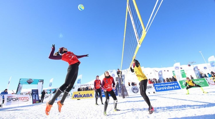 Kar Voleybolu Avrupa Kupası yine Erciyes'te