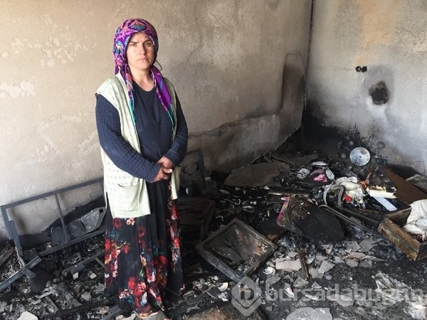 3 yaşındaki Muhammet Ali ailesini yanmaktan kurtardı...