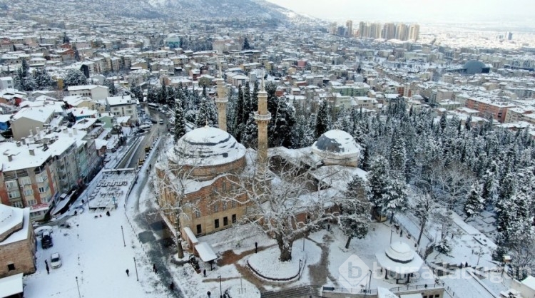 Bursa'dan kar manzaraları