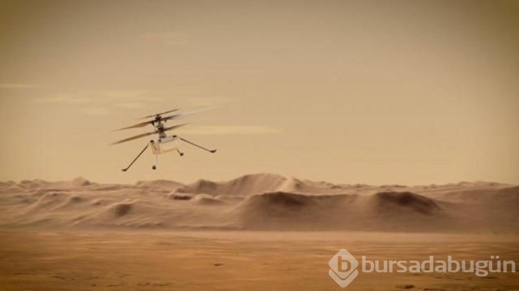 NASA'nın helikopteri Ingenuity, Mars'ta 21'inci uçuşunu tamamladı