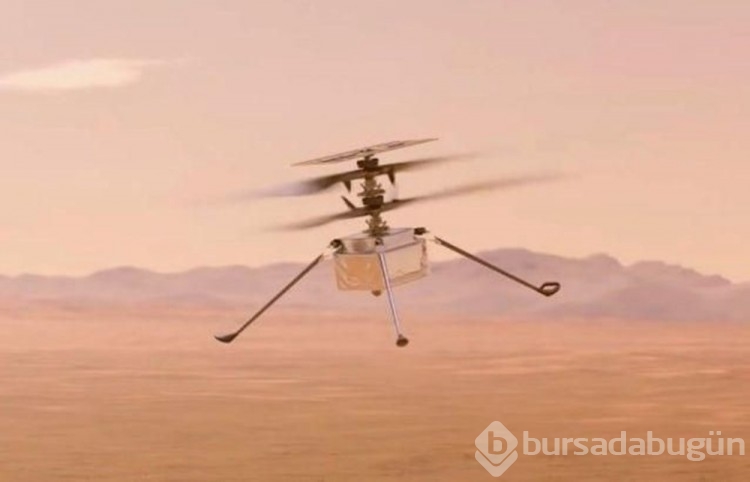 NASA'nın helikopteri Ingenuity, Mars'ta 21'inci uçuşunu tamamladı