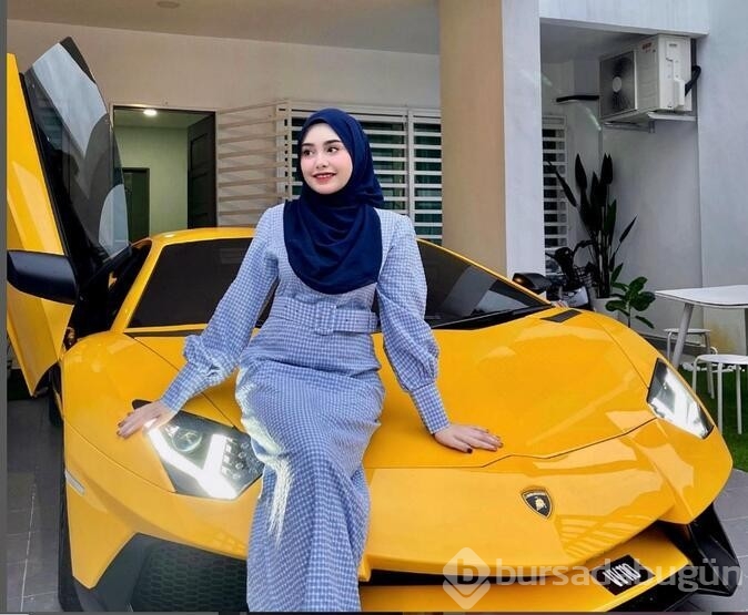 Hamile kadın eşine Lamborghini hediye etti
