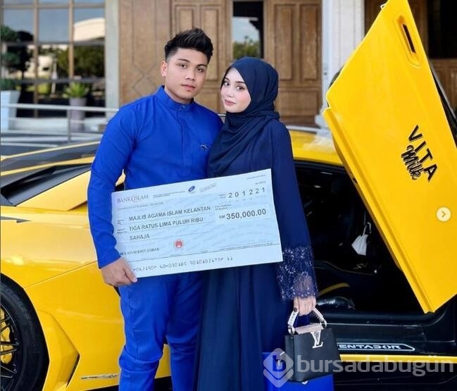 Hamile kadın eşine Lamborghini hediye etti
