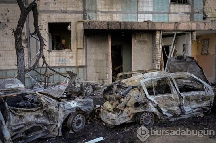  Kiev'de siviller ve Rus ordusu savaşıyor! 