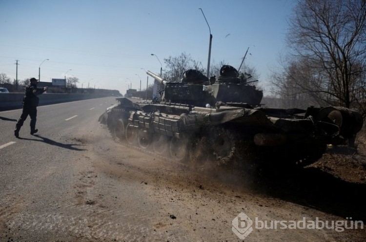  Kiev'de siviller ve Rus ordusu savaşıyor! 