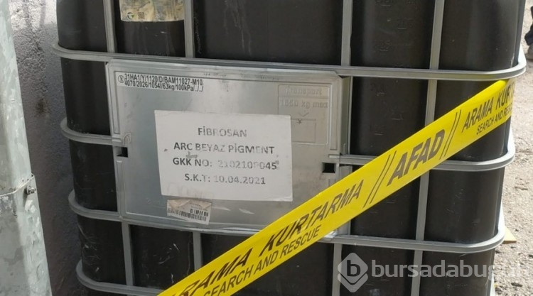 Bursa'da kimyasal madde alarmı!