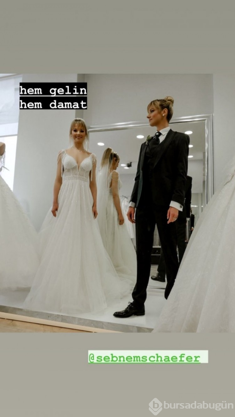 Şebnem Schaefer hem gelin hem de damat oldu