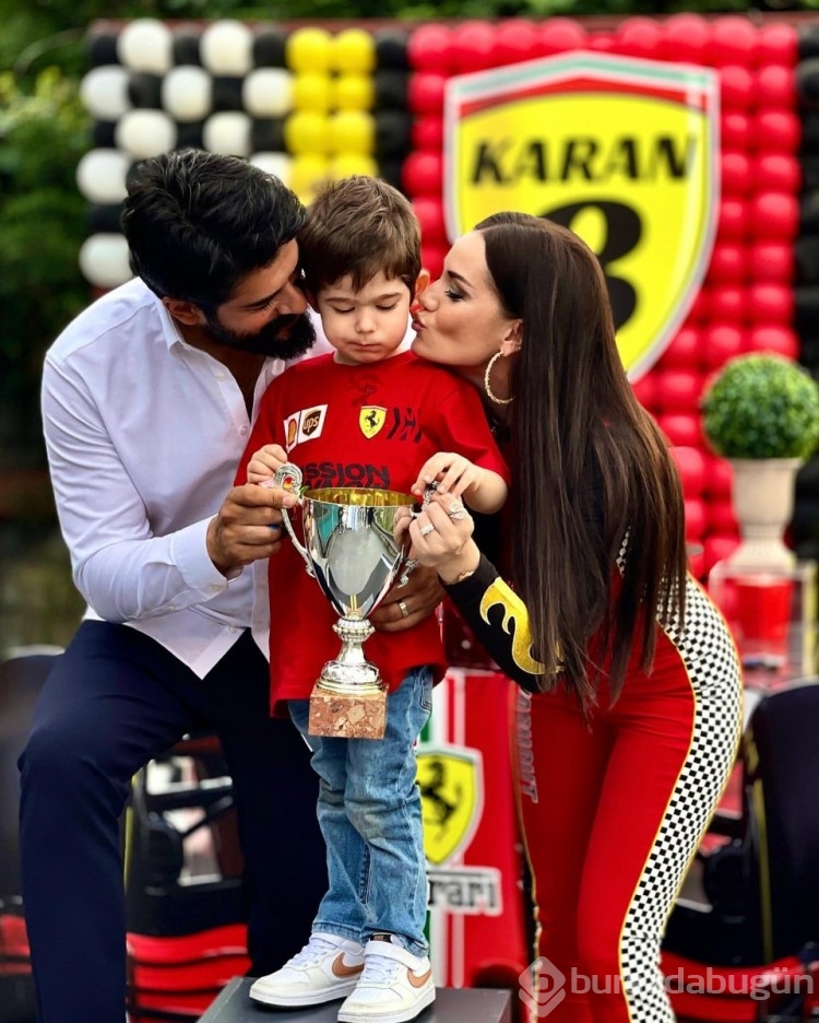 Fahriye Evcen ve Burak Özçivit'in oğlu Karan 3 yaşında