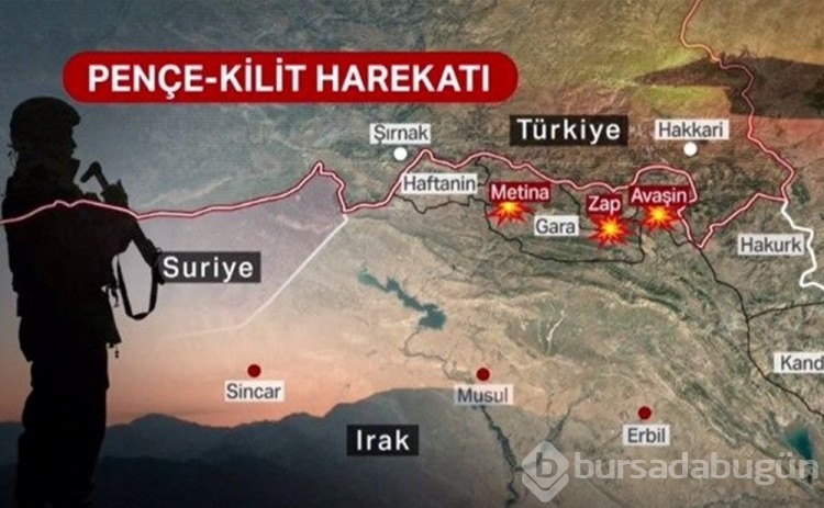 Kuzey Irak'ta "Pençe-Kilit" harekatı başladı