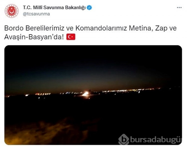 Kuzey Irak'ta "Pençe-Kilit" harekatı başladı