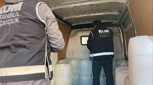  34 ton kaçak içki ele geçirildi!
