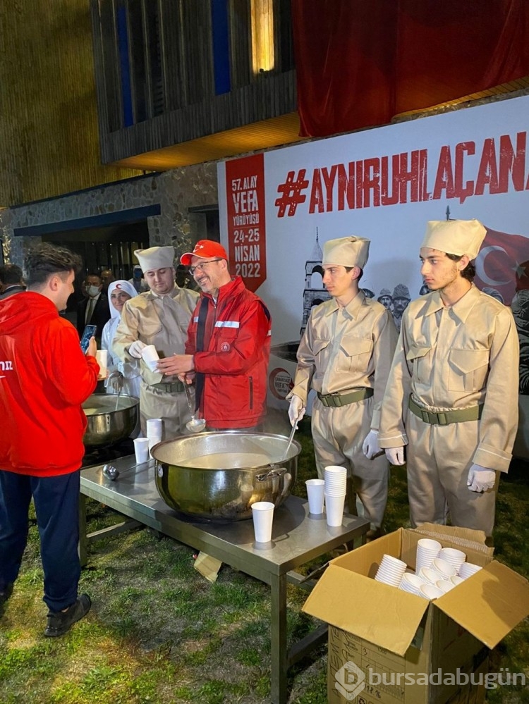Çanakkale'de 57. Alay Vefa Yürüyüşü