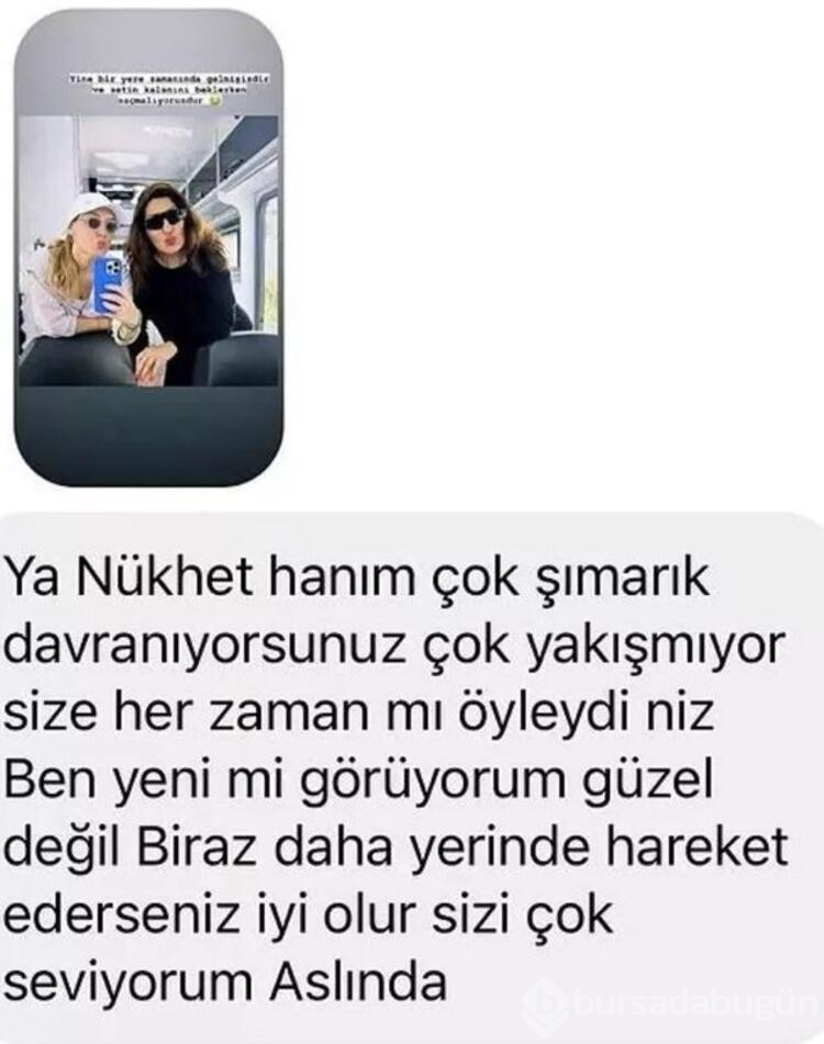 Nükhet Duru'dan takipçisine cevap