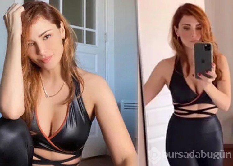 Mine Tugay'ın mini etek pozuna beğeni yağdı