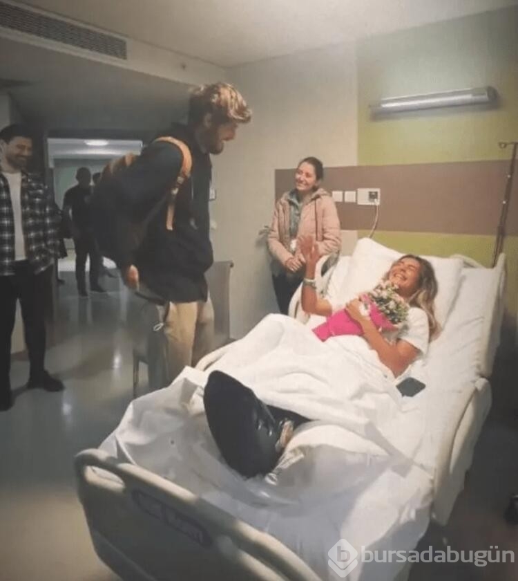 Barış Murat Yağcı Merve Aydın'ı ziyaret etti