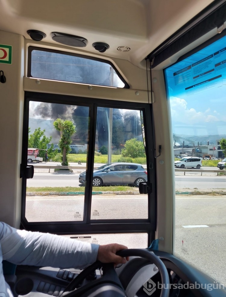 Bursa'da fabrika yangını