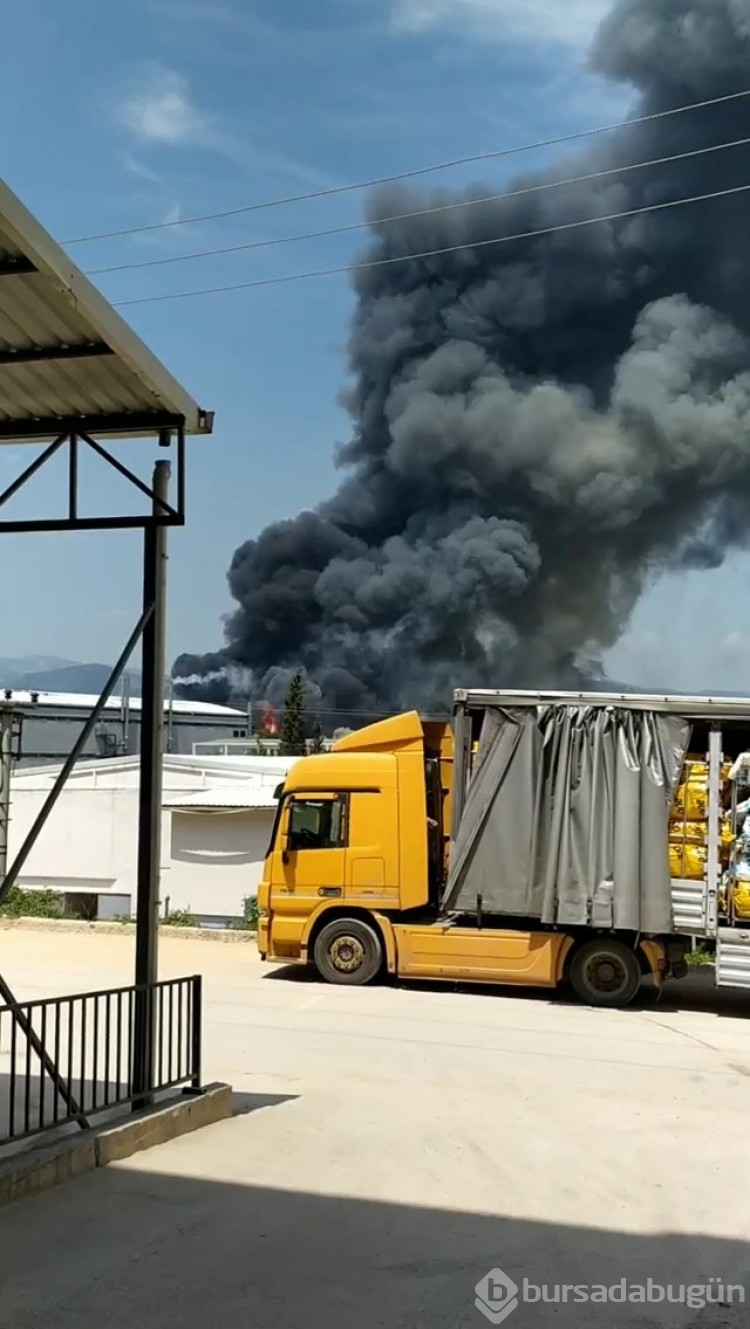 Bursa'da fabrika yangını