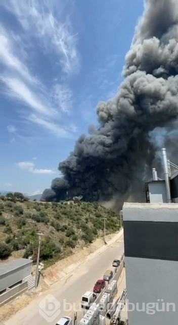 Bursa'da fabrika yangını