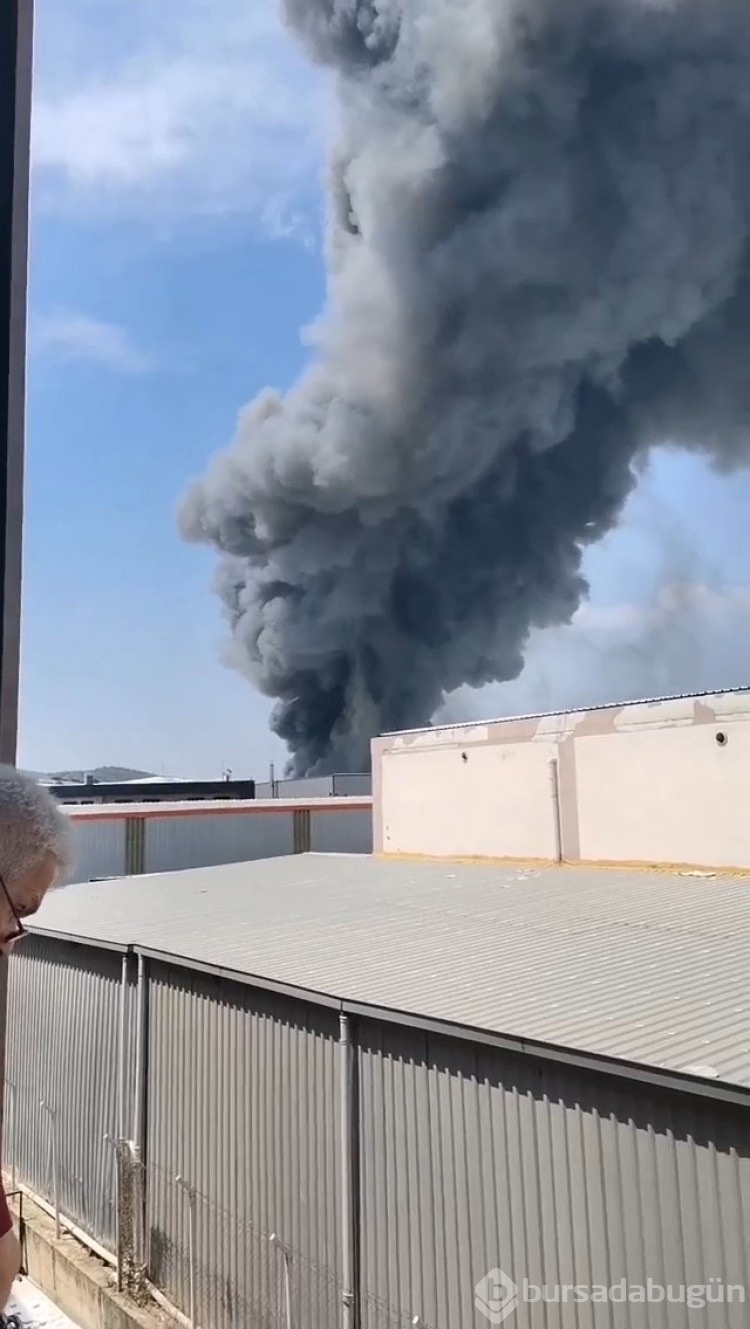Bursa'da fabrika yangını