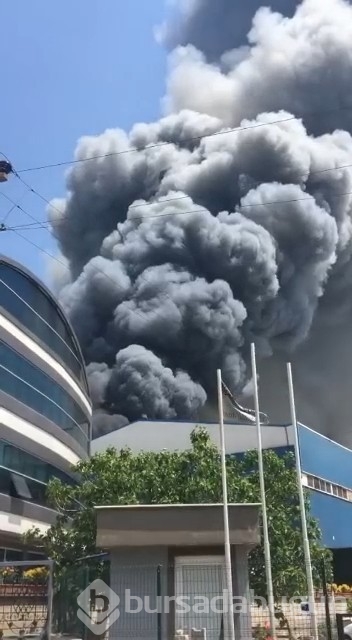 Bursa'da fabrika yangını