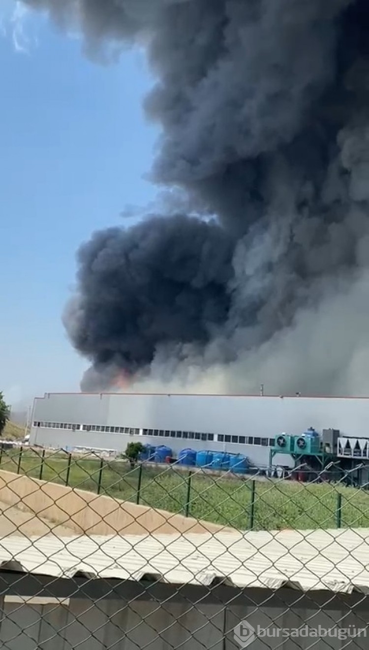 Bursa'da fabrika yangını