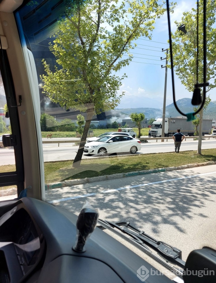 Bursa'da fabrika yangını