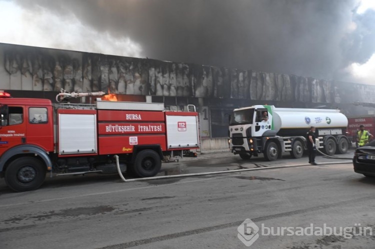 Bursa'da fabrika yangını