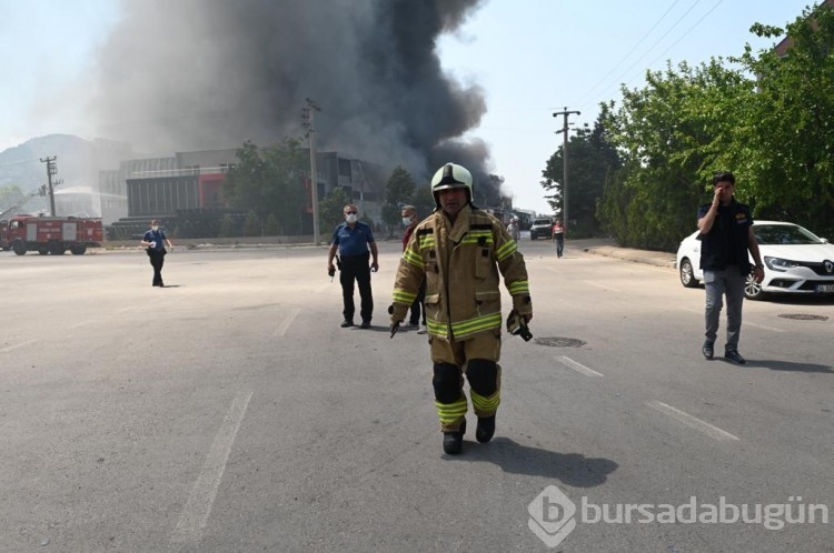 Bursa'da fabrika yangını